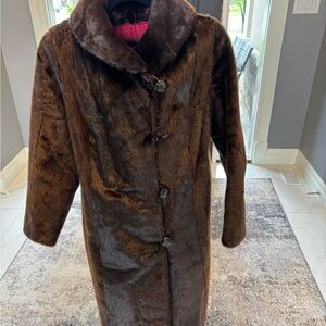 Vintage 40/50s unisex genuine fur coat eccentric rich extremely rare find